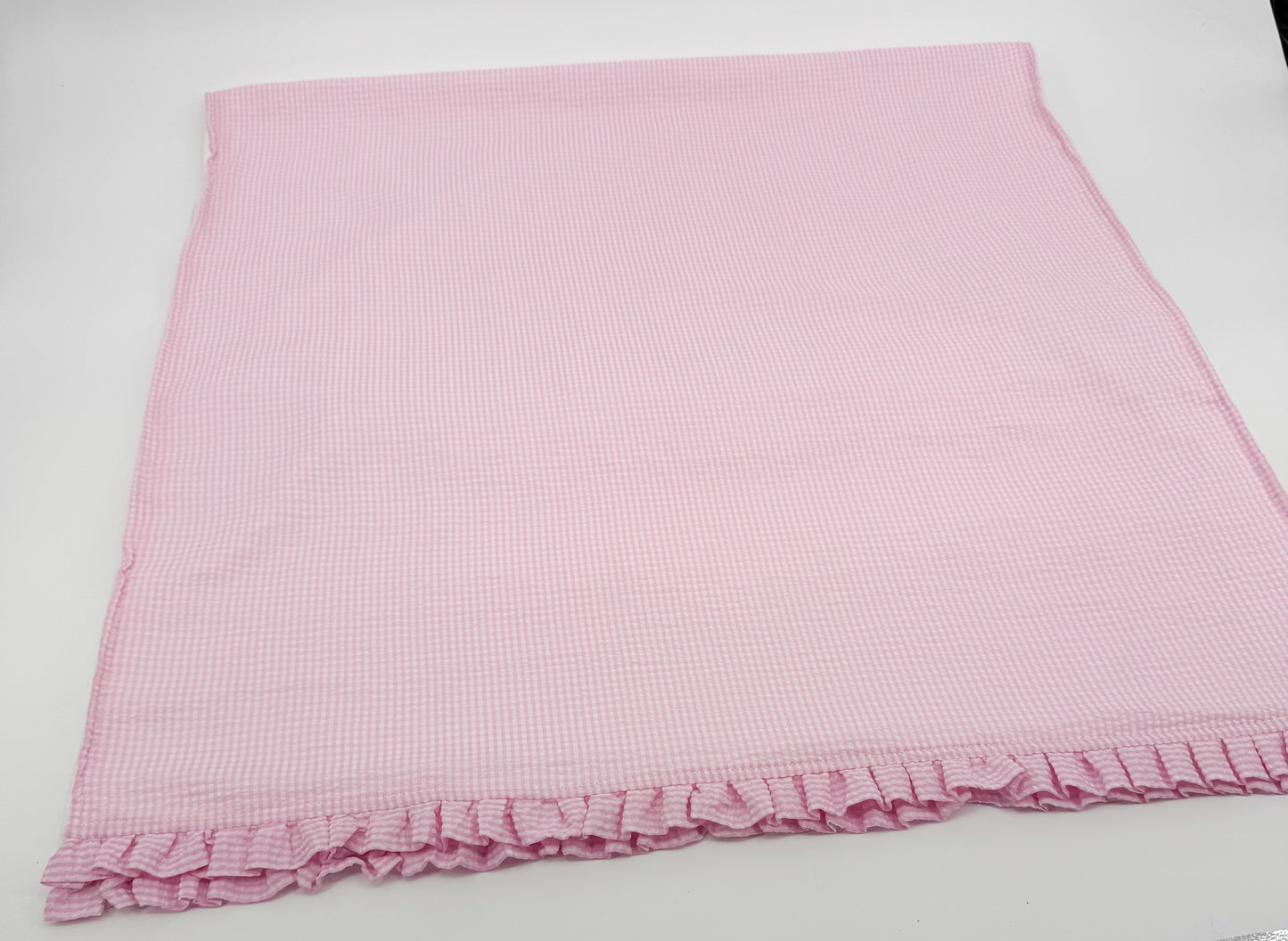 Ruffle Seersucker Towel