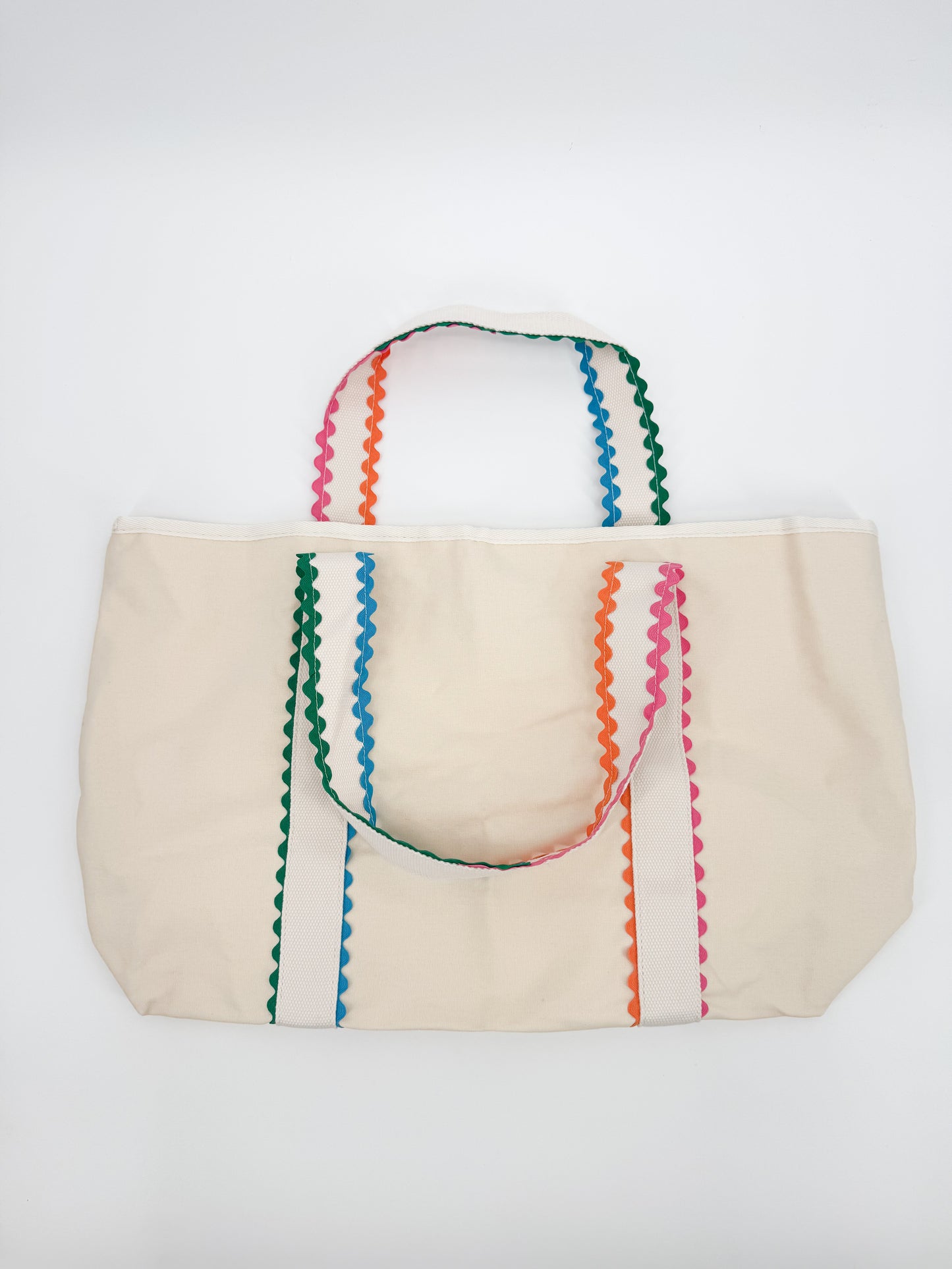 Ric Rac Scallop Canvas Tote Bag