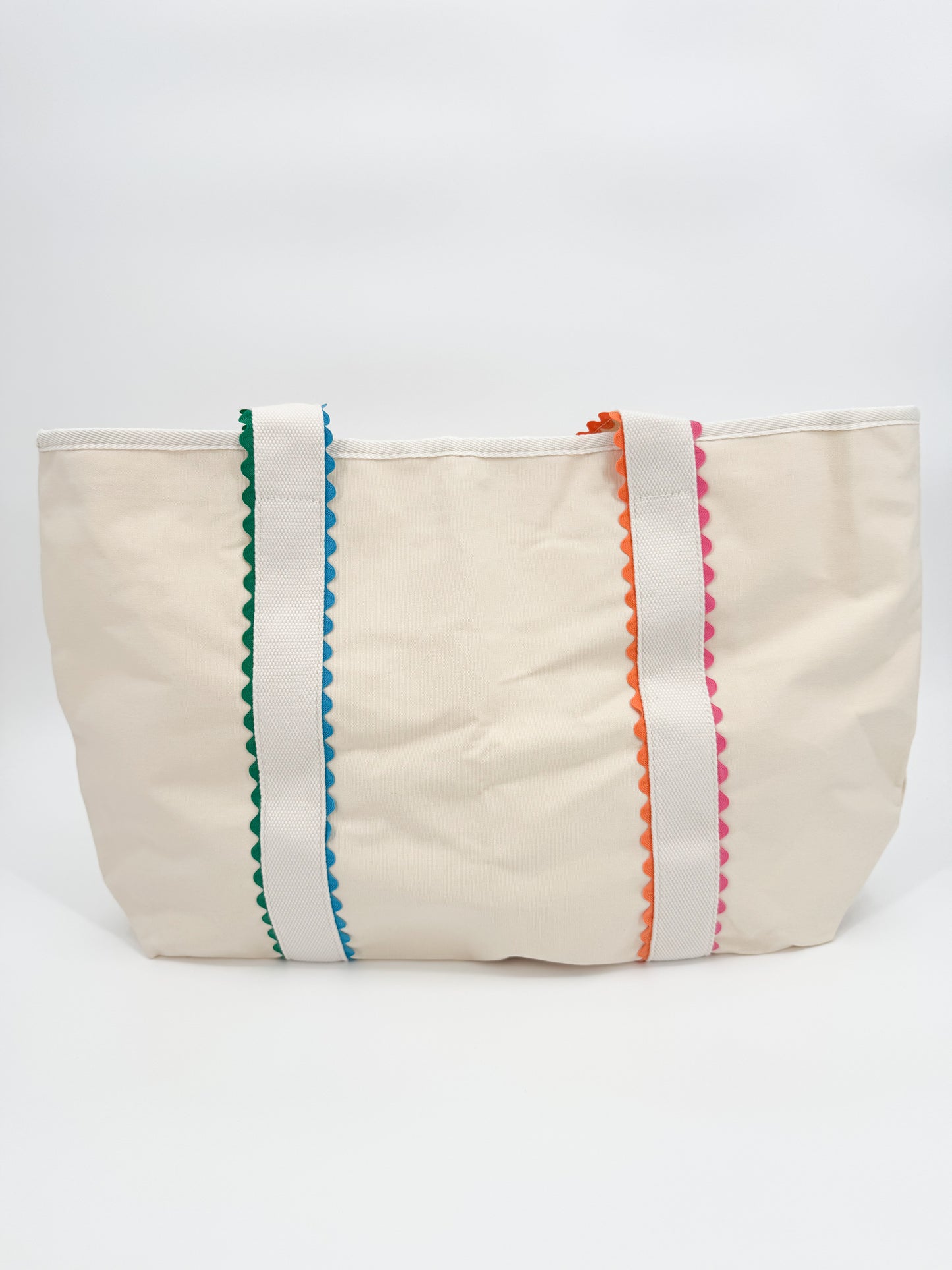 Ric Rac Scallop Canvas Tote Bag