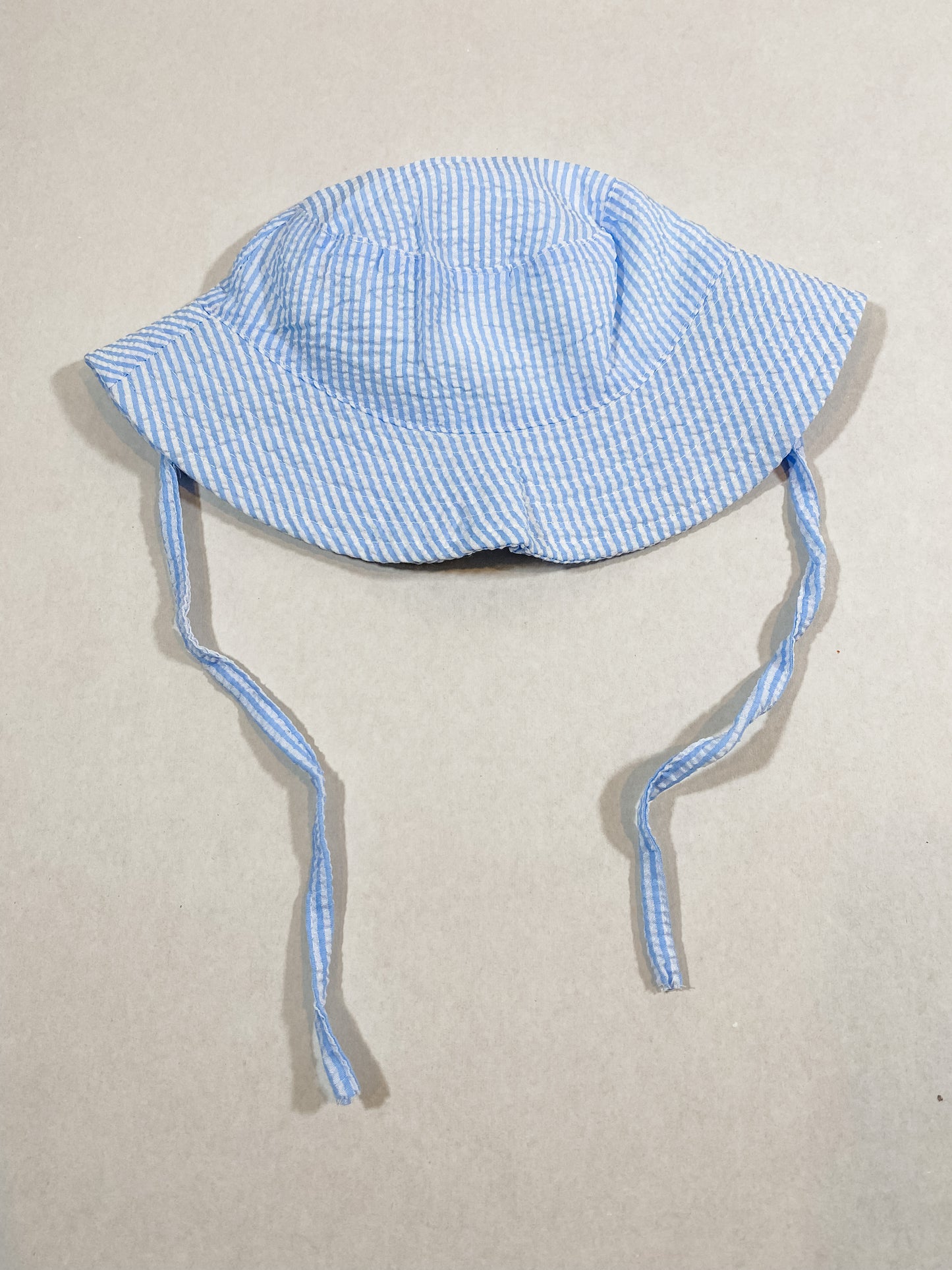 Kids Seersucker Sun Hat