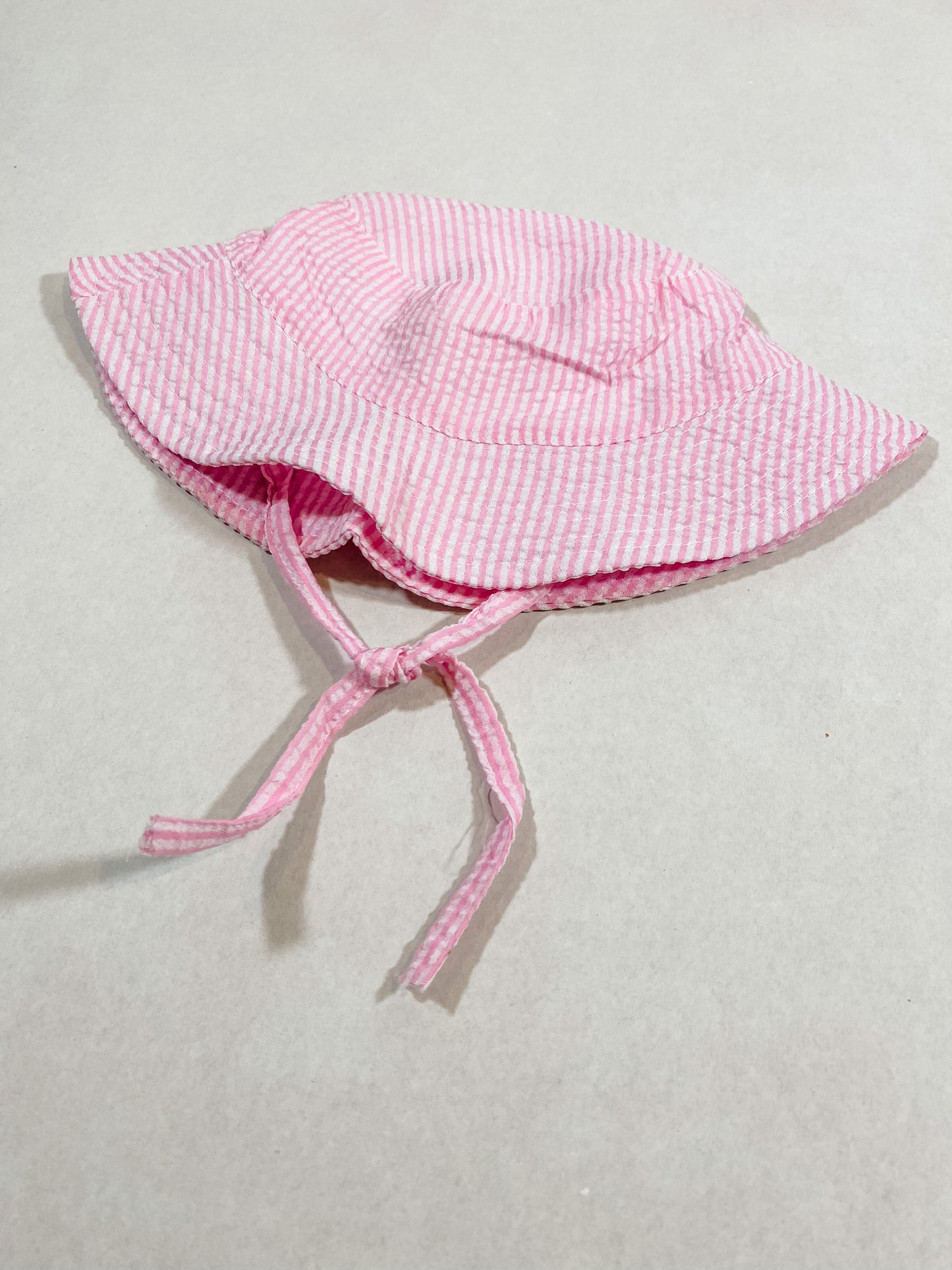 Kids Seersucker Sun Hat