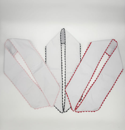 Ric Rac Scallop Trim Wreath Sash