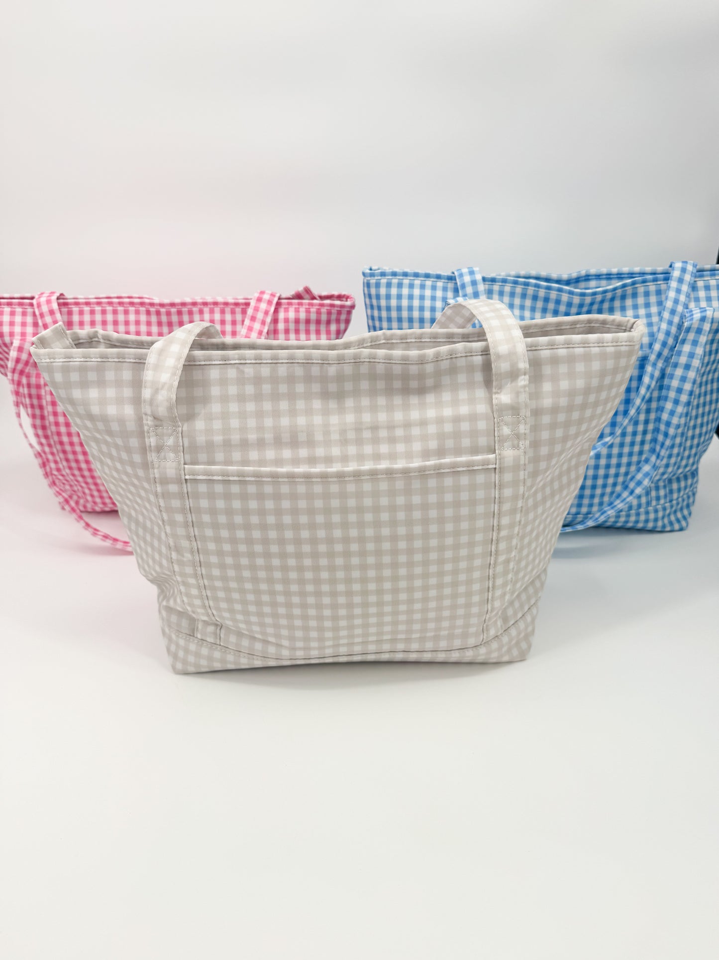 On The Go Gingham Tote Bag