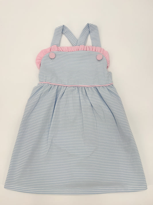 “Limited” Blue Striped Dress