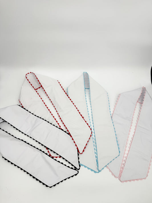 Ric Rac Scallop Trim Wreath Sash