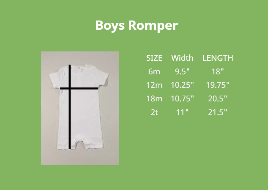 Boys Short Sleeve Romper