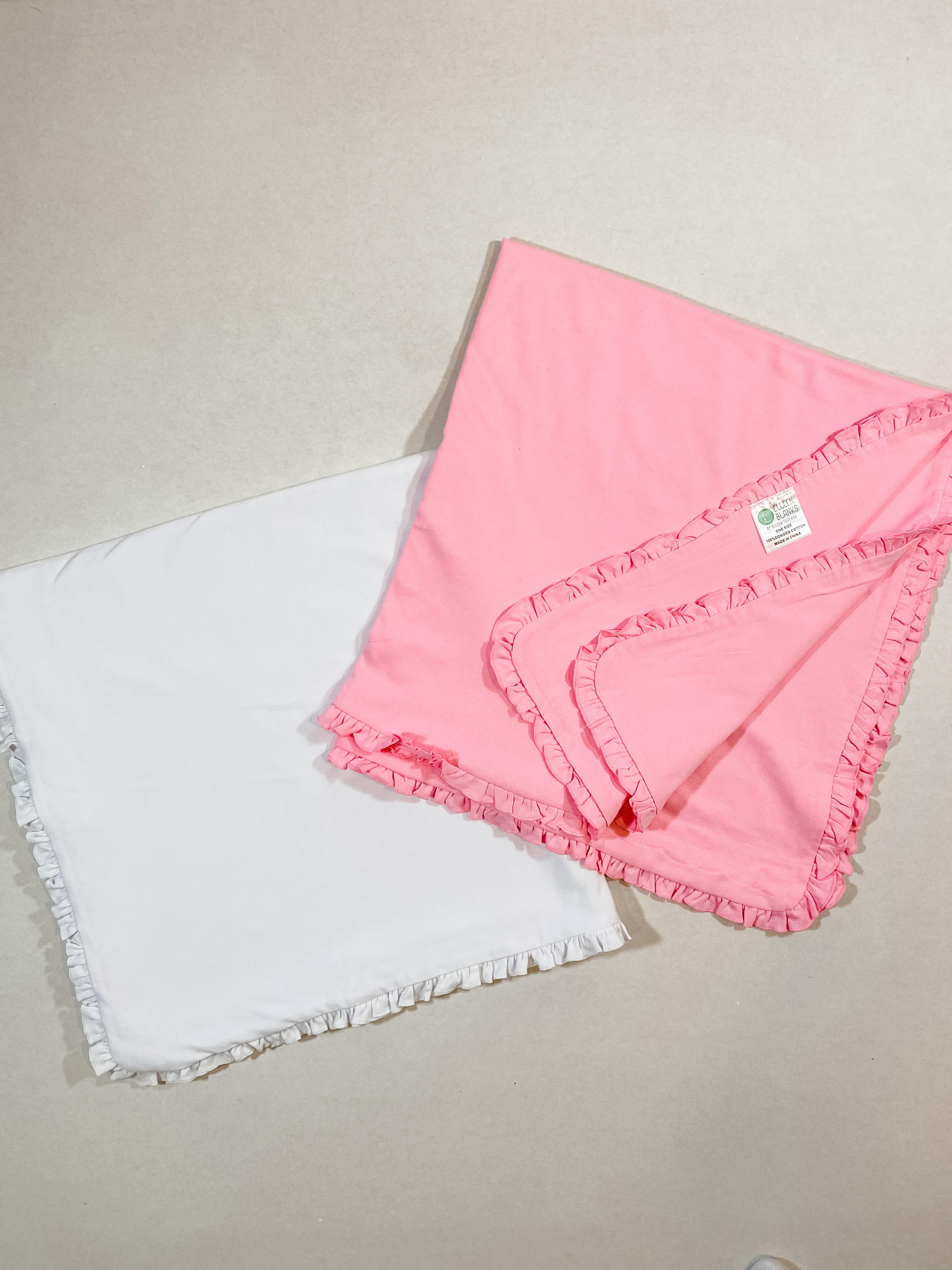 Frilly baby blankets hot sale